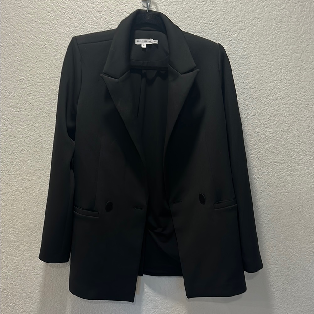 Good American Black Tailored Blazer